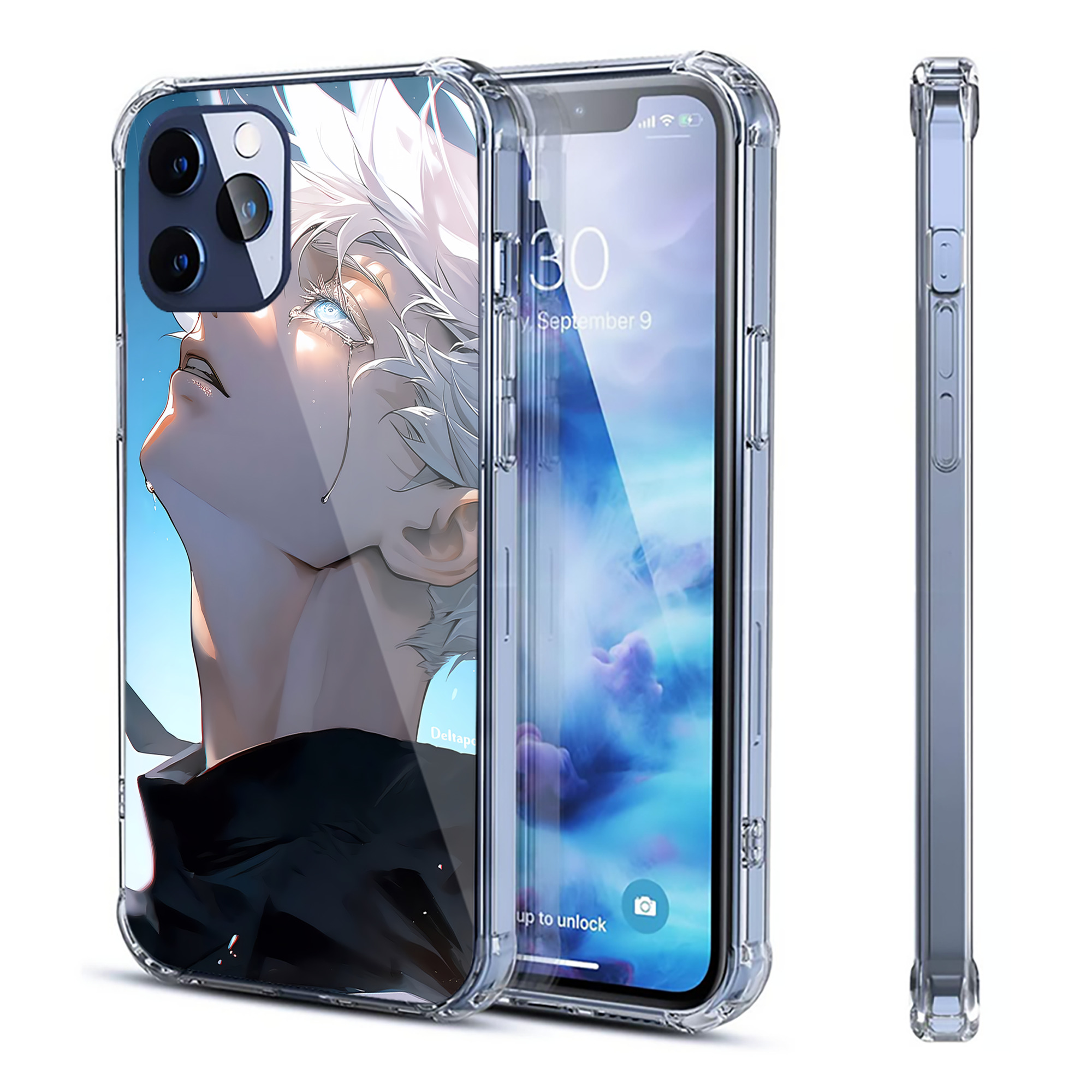 （画像用） 呪術廻戦 Jujutsu Kaisen 【iPhone 12シリーズ対応】透明スマホケース（クリアソフトケース）
